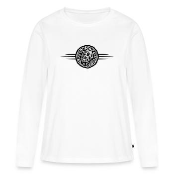 Hops Symbol - Women's Premium Organic Long Sleeve Shirt - white - Front - Julia (174cm)