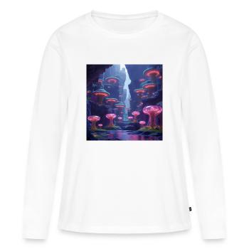 Fantasy Designs - Frauen Premium Bio Langarmshirt - Weiß - Vorne - Julia (174cm)