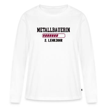 Apprenticeship as a metalworker 2nd year of apprenticeship as a metalworker - Women's Premium Organic Long Sleeve Shirt - white - Front - Julia (174cm)