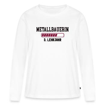 Apprenticeship as a metalworker 3rd year of apprenticeship as a metalworker - Women's Premium Organic Long Sleeve Shirt - white - Front - Julia (174cm)