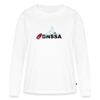 BNSSA sauvetage aquatique - T-shirt manches longues Premium bio Femme - blanc - Devant - Julia (174cm)