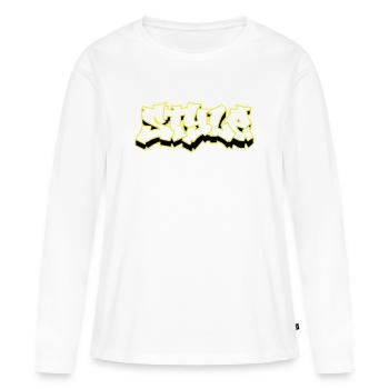 Style Grafiti - Frauen Premium Bio Langarmshirt - Weiß - Vorne - Julia (174cm)