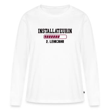 Apprenticeship as a plumber 2nd year of apprenticeship as a plumber - Women's Premium Organic Long Sleeve Shirt - white - Front - Julia (174cm)