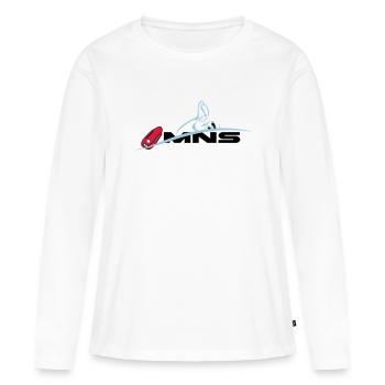 MNS maître-nageur sauveteur - T-shirt manches longues Premium bio Femme - blanc - Devant - Julia (174cm)