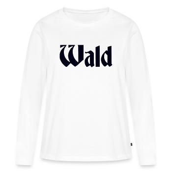 Wald - Frauen Premium Bio Langarmshirt - Weiß - Vorne - Julia (174cm)
