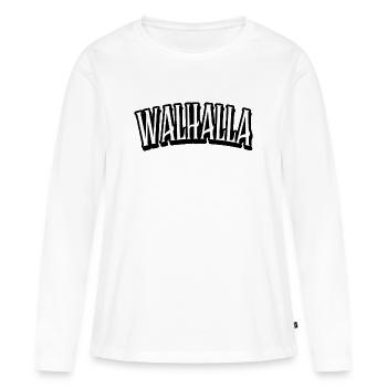 walhalla viking wikinger shirt - Frauen Premium Bio Langarmshirt - Weiß - Vorne - Julia (174cm)
