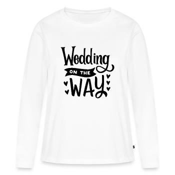 Wedding on the way - Frauen Premium Bio Langarmshirt - Weiß - Vorne - Julia (174cm)
