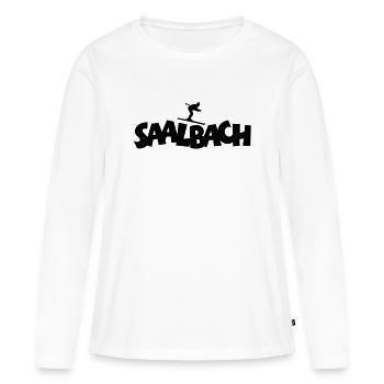 Saalbach Ski - Women's Premium Organic Long Sleeve Shirt - white - Front - Julia (174cm)