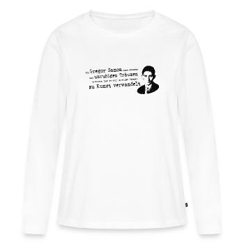 Franz Kafka-Beuys | Transformation Gregor Samsa Art - T-shirt manches longues Premium bio Femme - blanc - Devant - Julia (174cm)