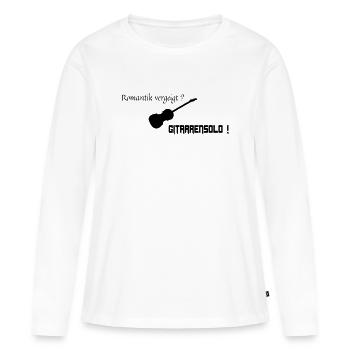 Romantic guitar solo - Women's Premium Organic Long Sleeve Shirt - white - Front - Julia (174cm)