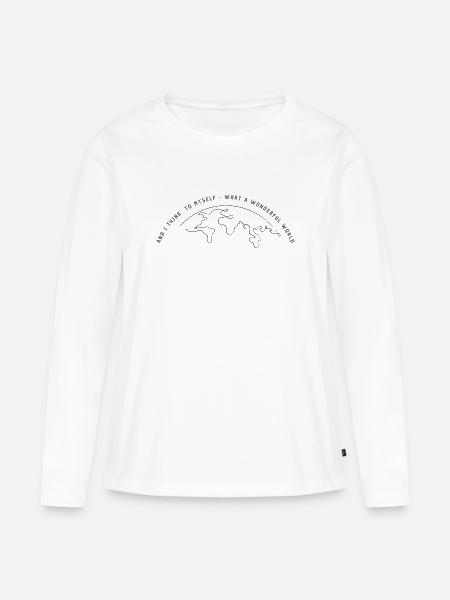 What a wonderful - Frauen Premium Bio Langarmshirt - Weiß
