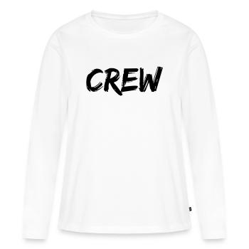 équipage - T-shirt manches longues Premium bio Femme - blanc - Devant - Julia (174cm)