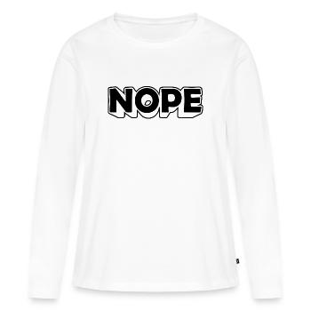 Abstrakte Farbexplosion auf Leinwand - Frauen Premium Bio Langarmshirt - Weiß - Vorne - Julia (174cm)