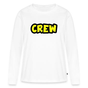 équipage - T-shirt manches longues Premium bio Femme - blanc - Devant - Julia (174cm)