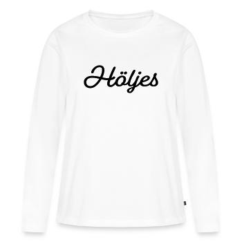 Couvercle noir - T-shirt manches longues Premium bio Femme - blanc - Devant - Julia (174cm)