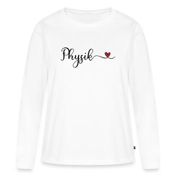 Physique - T-shirt manches longues Premium bio Femme - blanc - Devant - Julia (174cm)