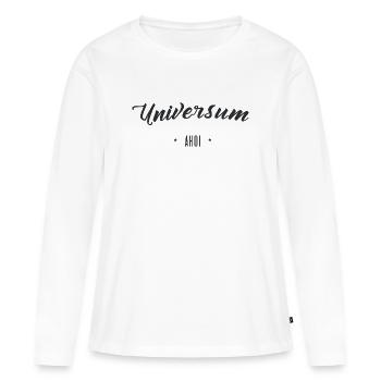 Universum Ahoi - Frauen Premium Bio Langarmshirt - Weiß - Vorne - Julia (174cm)