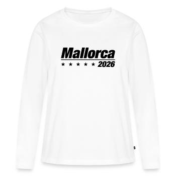 Mallorca 2026 Mallorca Holiday - Women's Premium Organic Long Sleeve Shirt - white - Front - Julia (174cm)