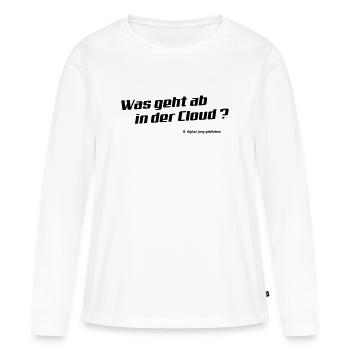 cloud - Women's Premium Organic Long Sleeve Shirt - white - Front - Julia (174cm)