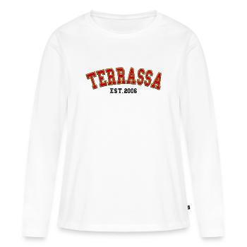 Terrassa Est. 2006 - Women's Premium Organic Long Sleeve Shirt - white - Front - Julia (174cm)
