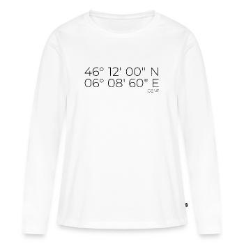 Coordinates Geneva - Women's Premium Organic Long Sleeve Shirt - white - Front - Julia (174cm)