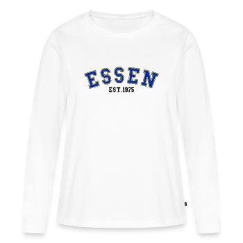 Essen Est. 1975 - T-shirt manches longues Premium bio Femme - blanc - Devant - Julia (174cm)