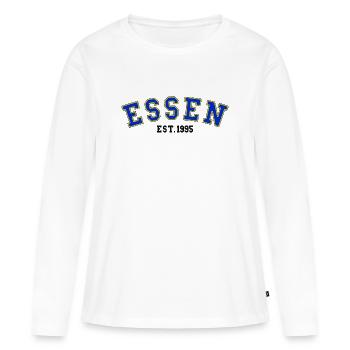 Essen Est. 1995 - T-shirt manches longues Premium bio Femme - blanc - Devant - Julia (174cm)
