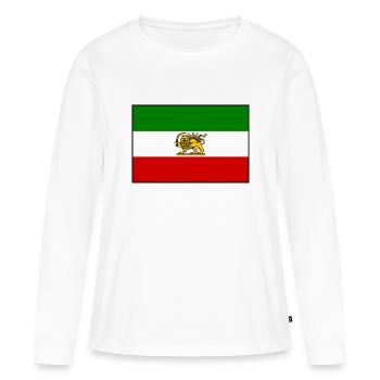 IRAN - T-shirt manches longues Premium bio Femme - blanc - Devant - Julia (174cm)
