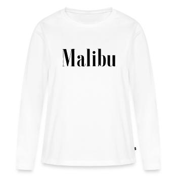 Malibu - T-shirt manches longues Premium bio Femme - blanc - Devant - Julia (174cm)