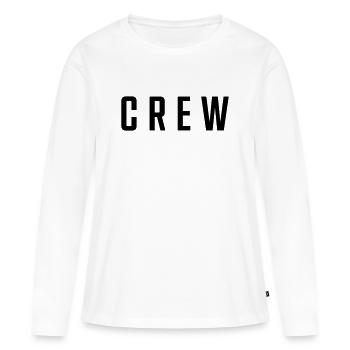 équipage - T-shirt manches longues Premium bio Femme - blanc - Devant - Julia (174cm)