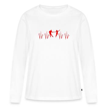 Swing Swing-Musik - Frauen Premium Bio Langarmshirt - Weiß - Vorne - Julia (174cm)