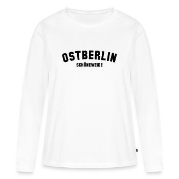 BEAU PÂTURAGE - T-shirt manches longues Premium bio Femme - blanc - Devant - Julia (174cm)