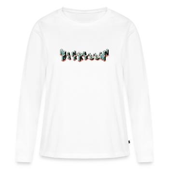 Manhattan Darkroom - T-shirt manches longues Premium bio Femme - blanc - Devant - Julia (174cm)