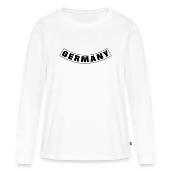 Germany Rocker Patch Bottom Rocker - Women's Premium Organic Long Sleeve Shirt - white - Front - Julia (174cm)