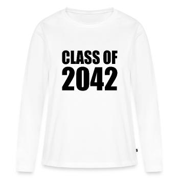 Class of 2042 - Women's Premium Organic Long Sleeve Shirt - white - Front - Julia (174cm)
