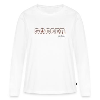 Soccer Mom - Frauen Premium Bio Langarmshirt - Weiß - Vorne - Julia (174cm)