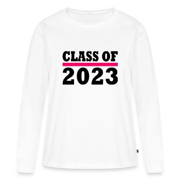 Class of 2023 - Women's Premium Organic Long Sleeve Shirt - white - Front - Julia (174cm)