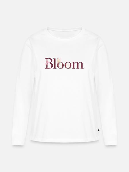Spring Soul - Frauen Premium Bio Langarmshirt - Weiß