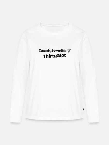 Twentysomething - Frauen Premium Bio Langarmshirt - Weiß