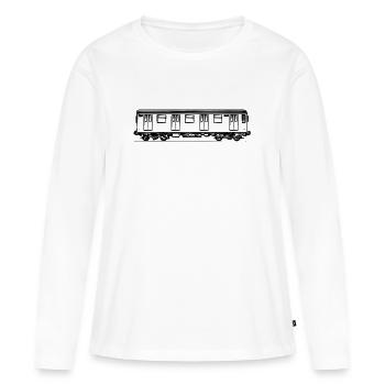 Graffiti de wagon de métro vierge - Illustration - T-shirt manches longues Premium bio Femme - blanc - Devant - Julia (174cm)
