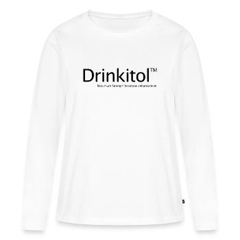Buvez Drogues Buvez tout, buvez tout, buvez tout, buvez - T-shirt manches longues Premium bio Femme - blanc - Devant - Julia (174cm)