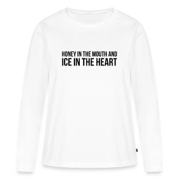 Sarkastisches polnisches Sprichwort - Frauen Premium Bio Langarmshirt - Weiß - Vorne - Julia (174cm)