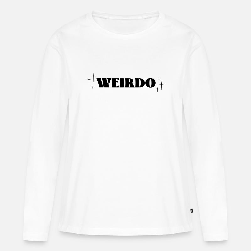Weirdo Magic - Frauen Premium Bio Langarmshirt - Weiß