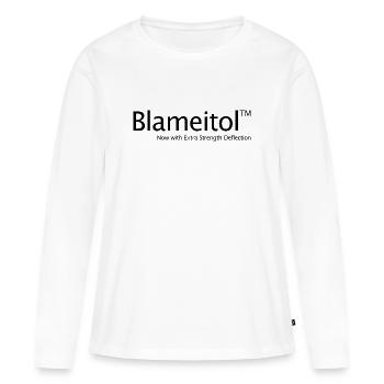 La faute de drogue entre frères et sœurs, pas mon école - T-shirt manches longues Premium bio Femme - blanc - Devant - Julia (174cm)