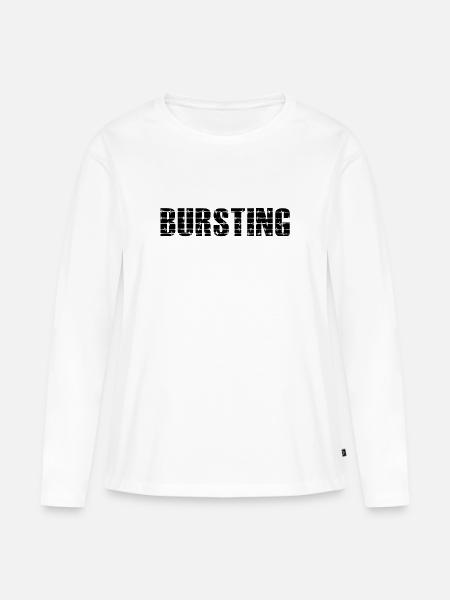 FIST BURSTING - Frauen Premium Bio Langarmshirt - Weiß