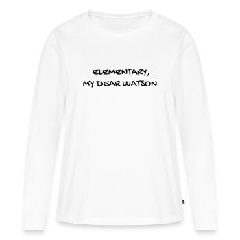 Cinéma / Citation / Série télé / Geek - T-shirt manches longues Premium bio Femme - blanc - Devant - Julia (174cm)