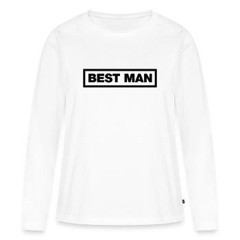 Best Man - Frauen Premium Bio Langarmshirt - Weiß - Vorne - Julia (174cm)