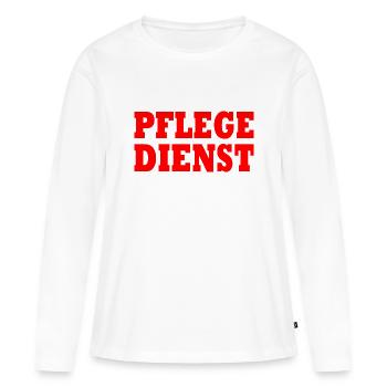 Allaitement - T-shirt manches longues Premium bio Femme - blanc - Devant - Julia (174cm)