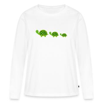 Turtle Turtles - Women's Premium Organic Long Sleeve Shirt - white - Front - Julia (174cm)