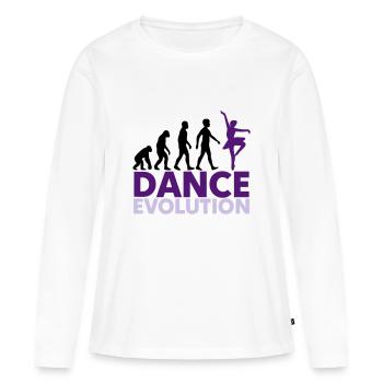 Dance Evolution Ballett Tänzerin - Frauen Premium Bio Langarmshirt - Weiß - Vorne - Julia (174cm)